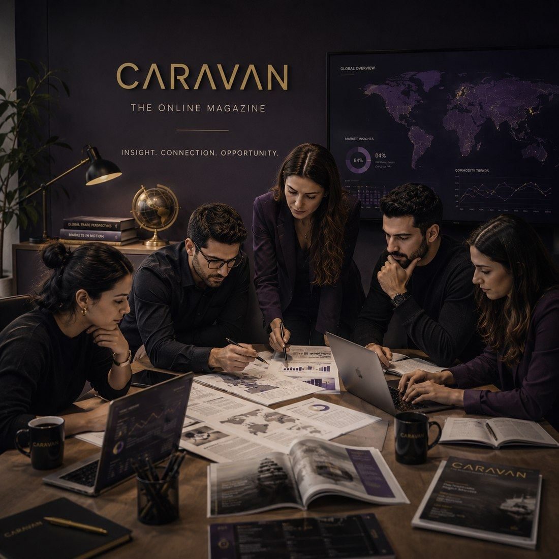CARAVAN analysts discussing commodity market data